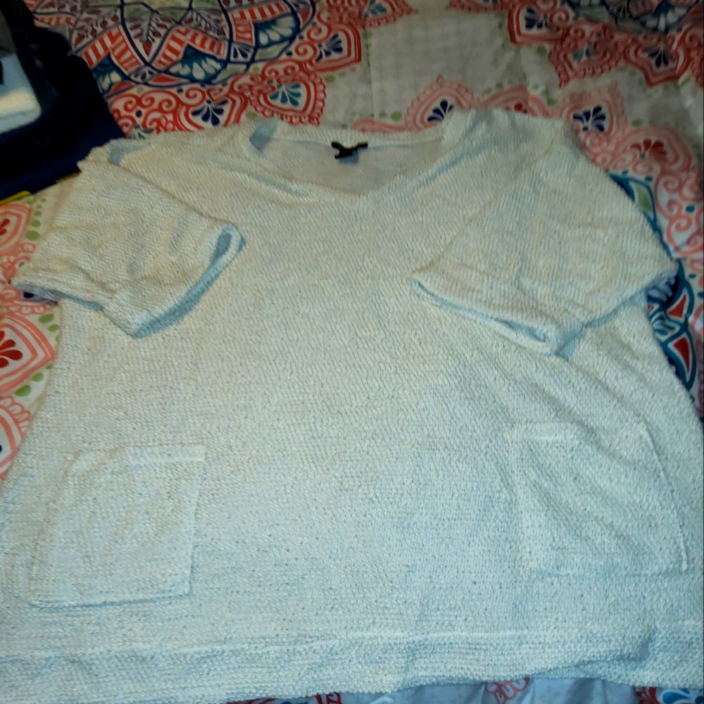 White/Grey Top